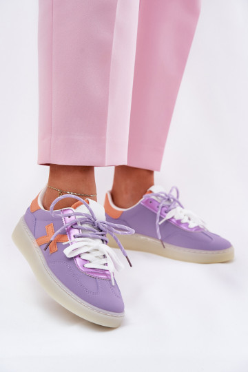 Niedrig Turnschuhe Feminin Violette Farbe Zelevelis 2