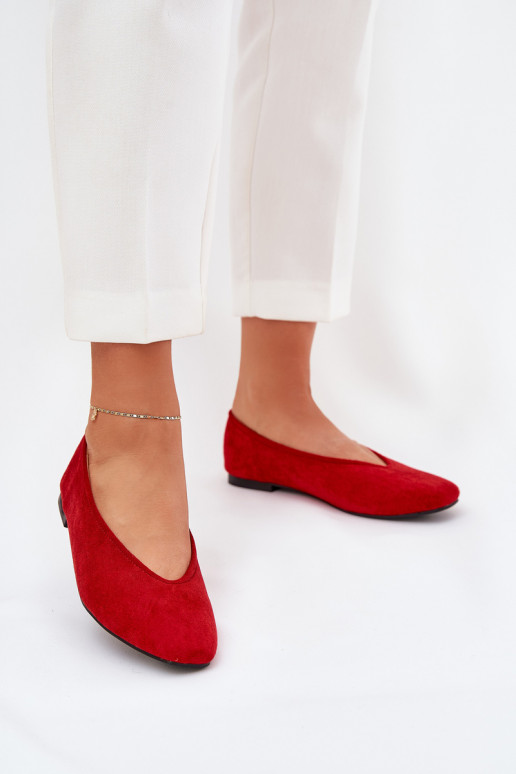 Klassisches Stilvollll Ballerinas Z aus Öko-INildlederu rote Farbe Osallin Klassisches Stilvollll Ballerinas Z aus Öko-INildlederu rote Farbe Osallin