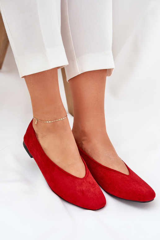 Klassisches Stilvollll Ballerinas Z aus Öko-INildlederu rote Farbe Osallin Klassisches Stilvollll Ballerinas Z aus Öko-INildlederu rote Farbe Osallin