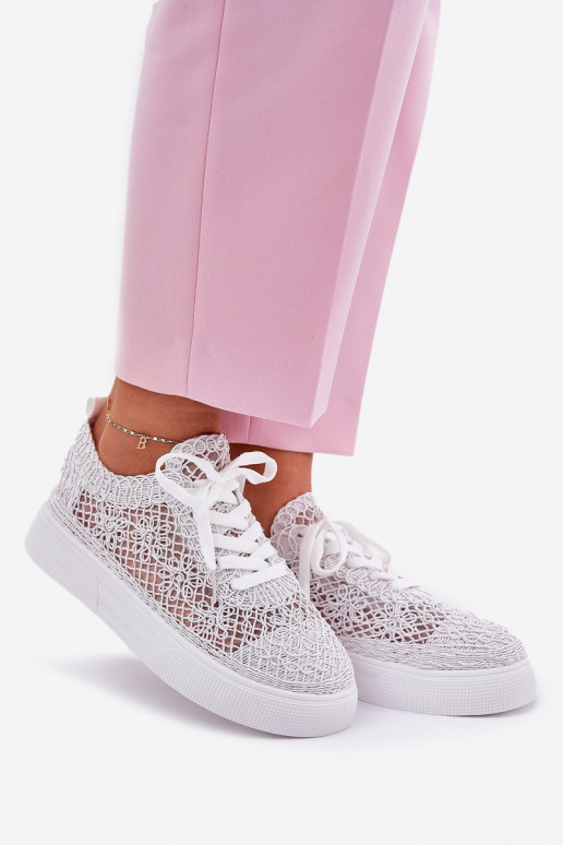 mit durchbrochenen Elementen Turnschuhe Feminin mit einer Plattform Zueiße Farbe Aranelith mit durchbrochenen Elementen Turnschuhe Feminin mit einer Plattform Zueiße Farbe Aranelith