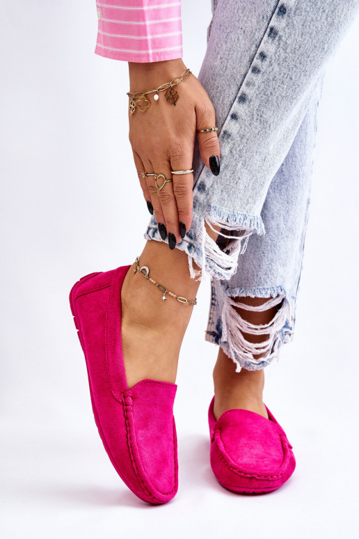 INildledermokassins Feminin pinke Farbe Morreno INildledermokassins Feminin pinke Farbe Morreno