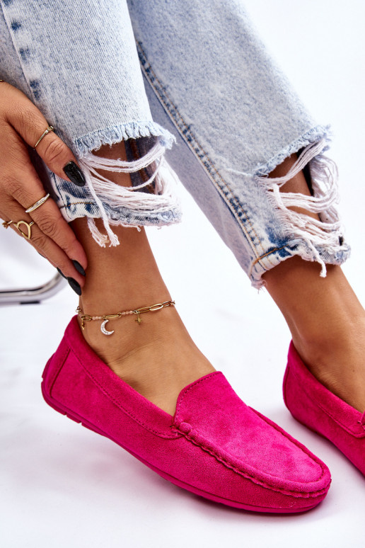 INildledermokassins Feminin pinke Farbe Morreno INildledermokassins Feminin pinke Farbe Morreno