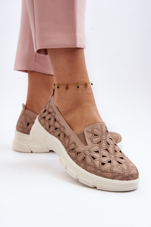 mit durchbrochenen Elementen Schuhe Feminin pinke Farbe Emilei mit durchbrochenen Elementen Schuhe Feminin pinke Farbe Emilei