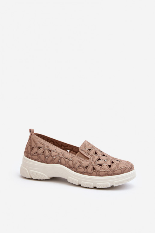 mit durchbrochenen Elementen Schuhe Feminin pinke Farbe Emilei mit durchbrochenen Elementen Schuhe Feminin pinke Farbe Emilei
