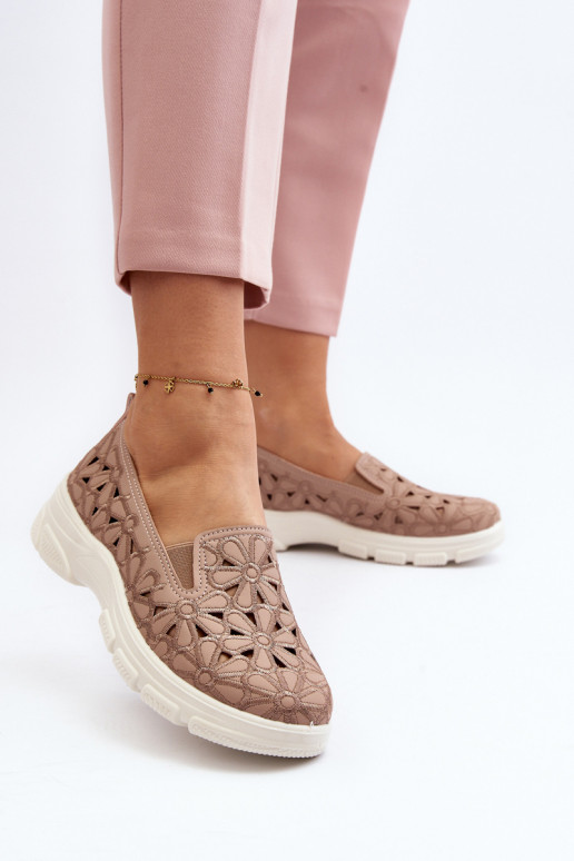 mit durchbrochenen Elementen Schuhe Feminin pinke Farbe Emilei mit durchbrochenen Elementen Schuhe Feminin pinke Farbe Emilei