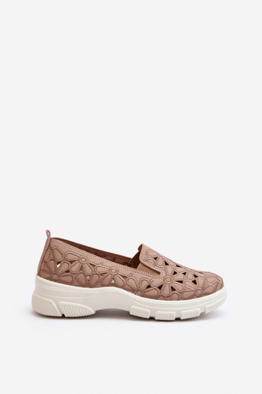 mit durchbrochenen Elementen Schuhe Feminin pinke Farbe Emilei mit durchbrochenen Elementen Schuhe Feminin pinke Farbe Emilei