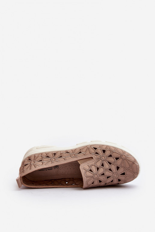 mit durchbrochenen Elementen Schuhe Feminin pinke Farbe Emilei mit durchbrochenen Elementen Schuhe Feminin pinke Farbe Emilei