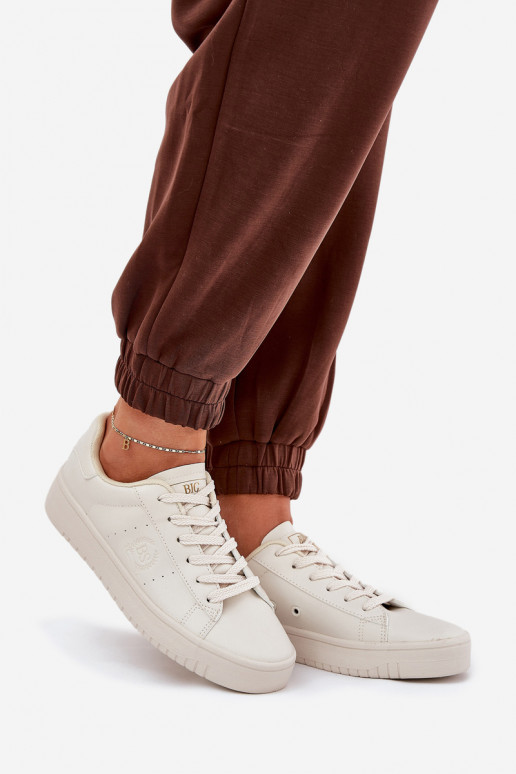 Niedrig Freizeitschuhe aus Öko-Leder Big Star NN274578 Beige Niedrig Freizeitschuhe aus Öko-Leder Big Star NN274578 Beige