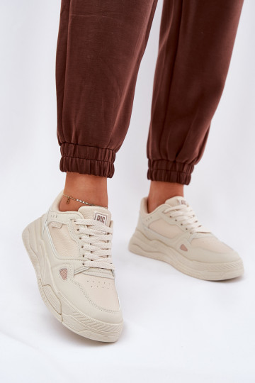 Feminin Sneakers Stilvollllschuhe Big Star NN274668 Beige