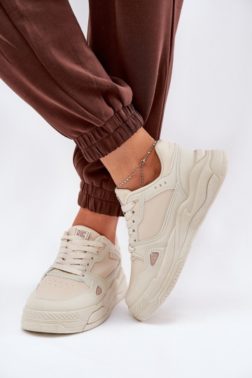 Feminin Sneakers Stilvollllschuhe Big Star NN274668 Beige 2