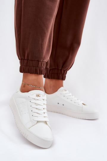 Niedrige Freizeitschuhe aus Eko-Leder Big Star NN274577 in Weiß 2