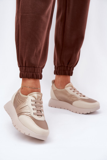 Sportschuhe Moteriškas mit Plateau Vinceza 58510 in Gold 2