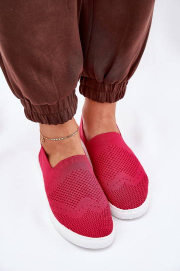 Damen Sneaker Slip-on Big Star FF274A605 in Rosa