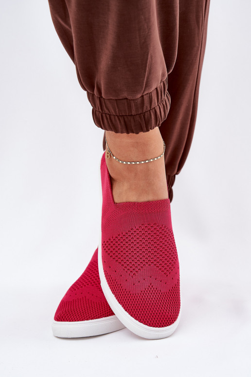 Feminin Turnschuhe Slip-on Big Star FF274A605 pinke Farbe