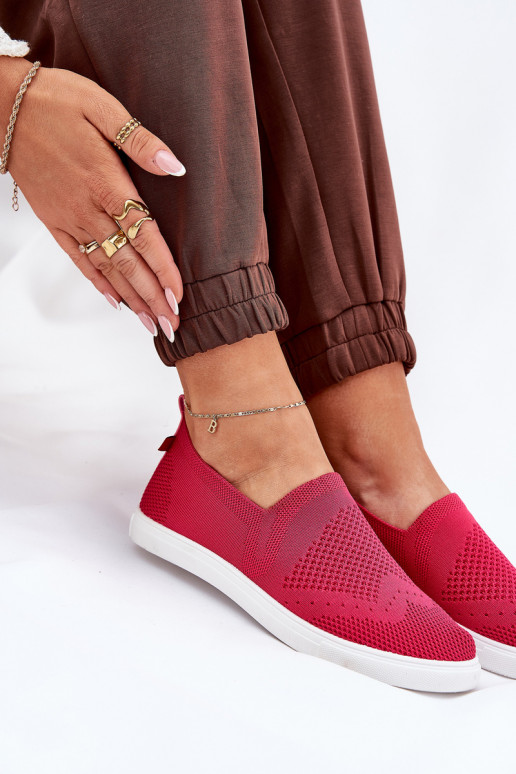 Feminin Turnschuhe Slip-on Big Star FF274A605 pinke Farbe