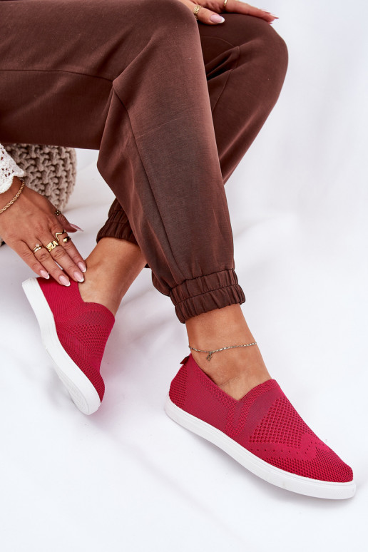 Feminin Turnschuhe Slip-on Big Star FF274A605 pinke Farbe