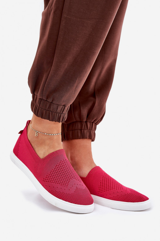 Feminin Turnschuhe Slip-on Big Star FF274A605 pinke Farbe