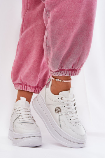 Feminin Turnschuhe mit einer Plattform Zueiße Farbe Caldeno