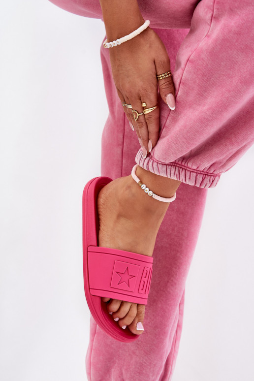 Damenhausschuhe Big Star NN274A668 pinke Farbe