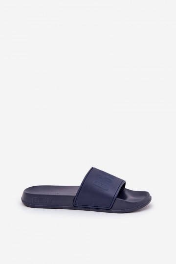 Leichte Schaumstoffpantoletten Herren Big Star MM174323 in dunkelblau 2