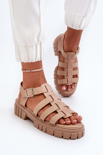 Sandalen Feminin Beige Rosarose
