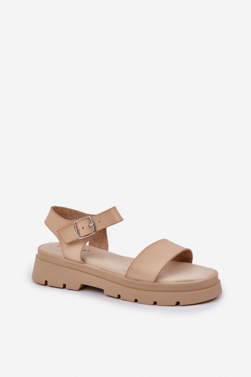Damen-Sandalen mit Plateau in...