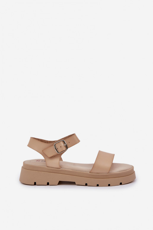 Damen-Sandalen mit Plateau in...