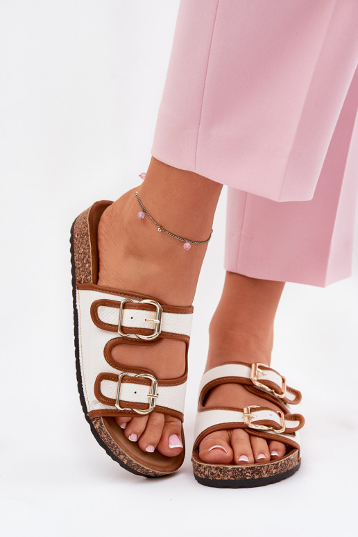  Damenhausschuhe mit einer Plattform mit Schnallen Zueiße Farbe Osoffe