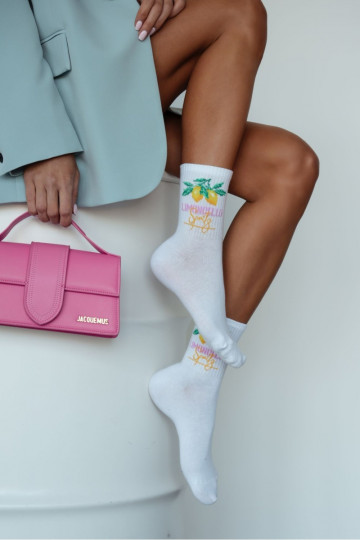 Socken Feminin LIMONCELLO Zueiße Farbe