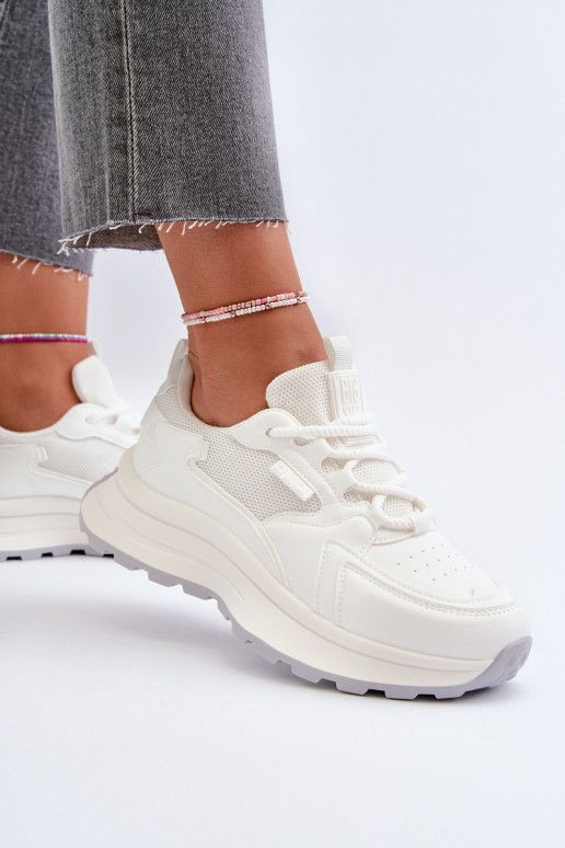 Sneakers Stilvollllschuhe Feminin HI-POLY SYSTEM Big Star NN274A107 Zueiße Farbe Sneakers Stilvollllschuhe Feminin HI-POLY SYSTEM Big Star NN274A107 Zueiße Farbe