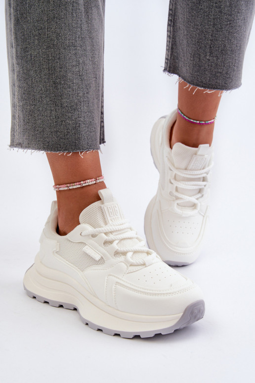 Sneakers Stilvollllschuhe Feminin HI-POLY SYSTEM Big Star NN274A107 Zueiße Farbe Sneakers Stilvollllschuhe Feminin HI-POLY SYSTEM Big Star NN274A107 Zueiße Farbe