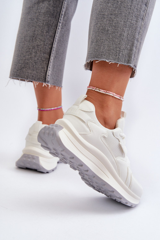 Sneakers Stilvollllschuhe Feminin HI-POLY SYSTEM Big Star NN274A107 Zueiße Farbe Sneakers Stilvollllschuhe Feminin HI-POLY SYSTEM Big Star NN274A107 Zueiße Farbe