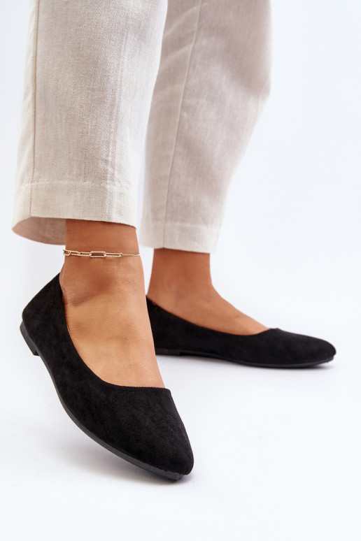 Ballerinas aus INildleder Feminin schZuarze Farbe Kommia Ballerinas aus INildleder Feminin schZuarze Farbe Kommia